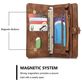 Caseme 008 Housse iPhone 6s Etui avec Coque Détachable Porte-Monnaie - Marron