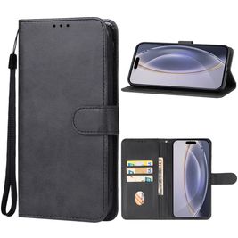 Mobigear Wallet Housse iPhone 16 Pro Etui Porte-Monnaie - Noir