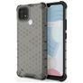 Mobigear Honeycomb Coque Realme C21 Coque arrière Rigide Anti-Chocs - Noir