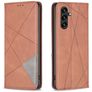 Mobigear Rhombus Slim Housse Samsung Galaxy A56 Etui - Marron