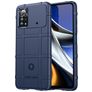 Mobigear Rugged Shield Coque POCO X4 Pro 5G Coque arrière en TPU Souple Anti-Chocs - Bleu