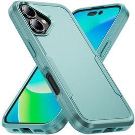 Mobigear Heavy Armor Coque iPhone 16 Plus Coque arrière Rigide Anti-Chocs - Vert