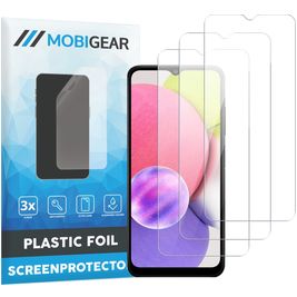 Mobigear Samsung Galaxy A03s Protection d'écran Film - Compatible Coque (Lot de 3)