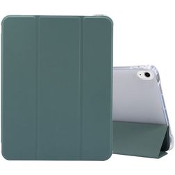 Mobigear Tri-Fold Gel Coque iPad Air 4 (2020) Etui en TPU,Similicuir + Porte-crayon - Vert