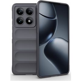 Mobigear Bumpy Coque Xiaomi 14T Pro Coque arrière en TPU Souple - Gris