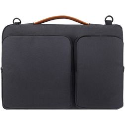 Mobigear Traveler Sac à bandoulière Ordinateur portable en Nylon Sacoche ordinateur - Noir
