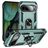 Mobigear Armor Ring Coque Google Pixel 9 Coque arrière Rigide Anti-Chocs avec Anneau-Support - Vert