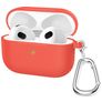 Mobigear Classic Coque Apple AirPods 3 Coque en Silicone Souple - Rouge