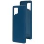 Mobiparts Coque Samsung Galaxy A42 Coque arrière en Silicone - Blueberry Blue