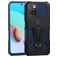 Mobigear Armor Stand Coque Xiaomi Redmi 10 4G Coque arrière Rigide Anti-Chocs avec Support Amovible - Bleu