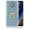 Mobigear Glitter Ring Coque Nokia 9 PureView Coque arrière en TPU Souple avec Anneau-Support - Bleu