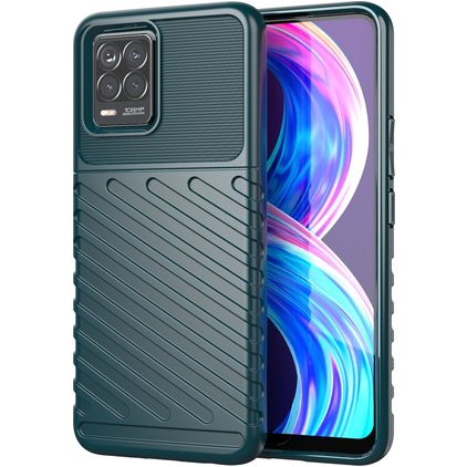 Mobigear Groove Coque Realme 8 Pro Coque arrière en TPU Souple - Vert