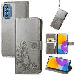 Mobigear Clover Samsung Galaxy M52 Étui Portefeuille - Gris