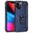 Mobigear Armor Ring Coque iPhone 13 Pro Coque arrière Rigide Anti-Chocs avec Anneau-Support - Bleu