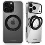 Mobilize 360 Rotating Ring Coque iPhone 16 Pro Max MagSafe Coque arrière Rigide avec Anneau-Support - Noir