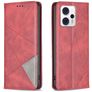 Mobigear Rhombus Slim Housse Motorola Moto G53 5G Etui - Rouge