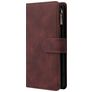 Mobigear Zipper Samsung Galaxy A51 Étui Portefeuille - Marron