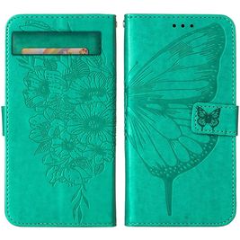 Mobigear Butterfly Housse Google Pixel 7a Etui Porte-Monnaie - Vert