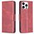 Mobigear Excellent Housse iPhone 15 Pro Etui Porte-Monnaie - Rouge