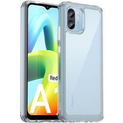 Mobigear Crystal Transparent Xiaomi Redmi A1 4G Plastique rigide Coque arrière Antichoc - Transparent