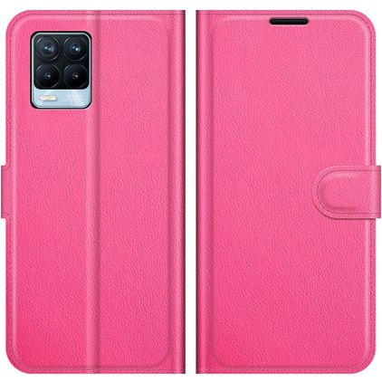 Mobigear Classic Housse Realme 8 Etui Porte-Monnaie - Magenta