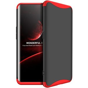 Mobigear TriGuard Coque OPPO Find X Coque arrière Rigide - Noir / Rouge