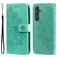 Mobigear Flowers Samsung Galaxy A55 Étui Portefeuille - Vert