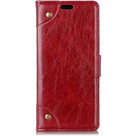 Mobigear Ranch Housse Motorola One Power Etui Porte-Monnaie - Bordeaux