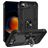 Mobigear Armor Ring Coque iPhone 16e Coque arrière Rigide Anti-Chocs avec Anneau-Support - Noir