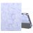 Mobigear Tri-Fold Marble Coque iPad 8 (2020) Etui + Porte-crayon - Violet