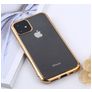 Mobigear Royal Coque iPhone 11 Pro Max Coque arrière en TPU Souple - Transparent / Or