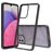 Mobigear Crystal Samsung Galaxy A33 Plastique rigide Coque arrière - Transparent / Noir