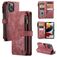Caseme C30 Housse iPhone 13 Pro Max Etui Porte-Monnaie - Rouge