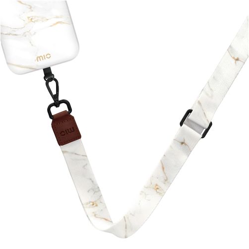 MIO Lanyard - Cordon de téléphone universel ajustable - White Marble