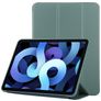 Mobigear Tri-Fold Gel Coque iPad Air 5 (2022) Etui en TPU,Similicuir - Vert
