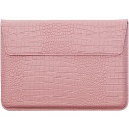 Mobigear Envelope Croco Pochette Ordinateur portable 15 - 16 Pouces Housse ordinateur - Rose