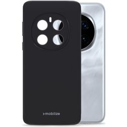 Mobilize Rubber Gelly Coque Honor Magic 7 Pro Coque arrière en TPU Souple - Noir