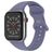Mobigear Sport Dual Bracelet Silicone Apple Watch Fermeture à clou et passant - 49/46/45/44 mm - Bleu