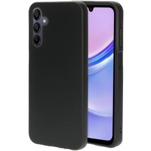 Mobiparts Classic Coque Samsung Galaxy A15 Coque arrière en TPU Souple - Matt Black