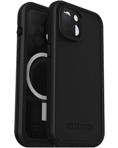 OtterBox Fre Coque iPhone 15 MagSafe Coque arrière Rigide Anti-Chocs - Noir