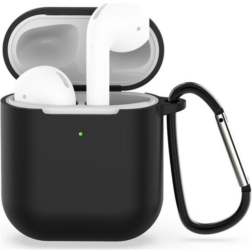 Mobigear Classic Coque Apple AirPods 1 Coque en Silicone Souple - Noir
