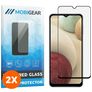 Mobigear Premium Samsung Galaxy A12 Verre trempé Protection d'écran - Compatible Coque - Noir (Lot de 2)