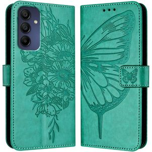 Mobigear Butterfly Housse Samsung Galaxy A16 Etui Porte-Monnaie - Vert