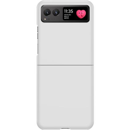 Mobigear Colors Motorola Razr 40 Plastique rigide Coque arrière - Blanc