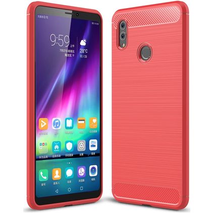 Mobigear Brushed Slim Coque HONOR Note 10 Coque arrière en TPU Souple - Rouge