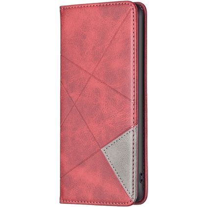 Mobigear Rhombus Slim Housse OPPO Find X5 Lite Etui - Rouge