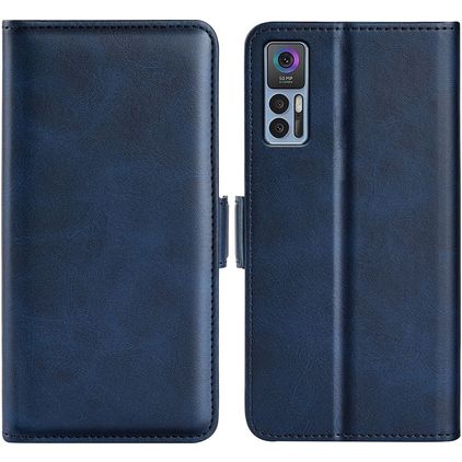 Mobigear Slim Magnet Housse TCL 30 Plus Etui Porte-Monnaie - Dark Blue