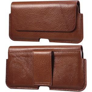 Mobigear Deluxe Belt Etui de ceinture (max 16,5 cm x 8,5 cm) - Pochette de ceinture - Holster - Marron