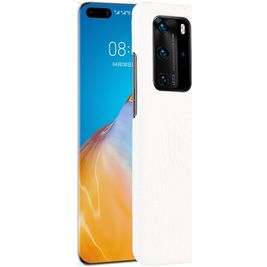 Mobigear Croco Coque Huawei P40 Pro Coque arrière Rigide - Blanc