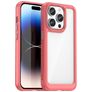Mobigear Crystal Coque iPhone 15 Pro Coque arrière Rigide - Transparent / Rouge